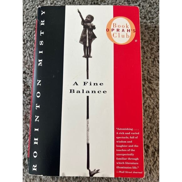 Book: A Fine Balance, Author: Rohinton Mistry, Ophrah Book Club Novel - Picture 1 of 3